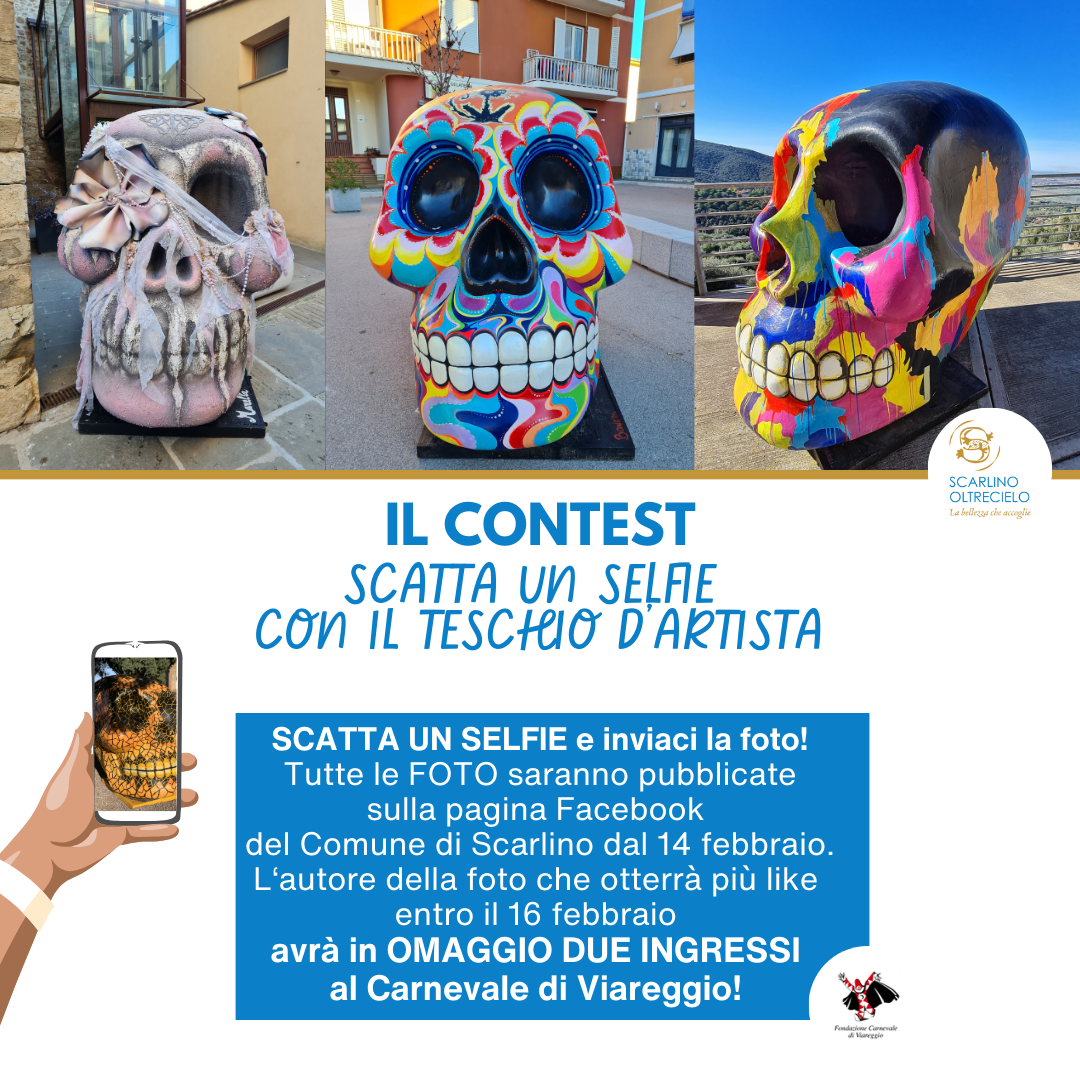 Il contest. Scatta un selfie con il teschio d'artista