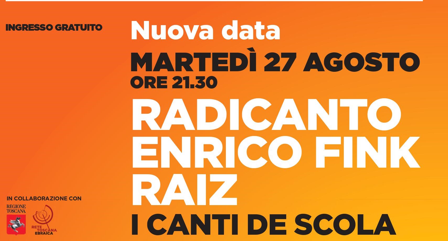 Rassegna Castello d'autore - I canti de  Scola, Radicanto, Enrico Fink, Raiz